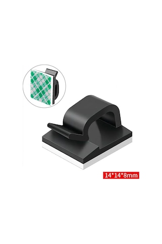 Fobz Kablo Tutucu 5 8 Mm Kendinden Yapışkanlık Siyah 20 Adet 308123793