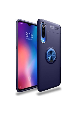 Xiaomi Mi 9 Lite Kılıf Yüzüklü Magnetli Ravel Case