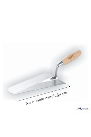 26 Cm Profesyonel Sıvacı Malası Yay Çeliği Ahşap Saplı İnşaat Sıva Duvar Mala