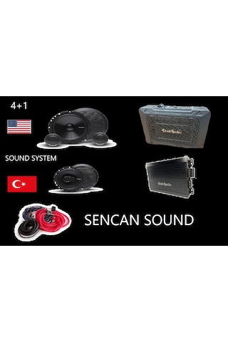 Rockford Fosgate Usa - Skull Audio Tr - Paket Ses Sistemi 4+1 Sencan Sound