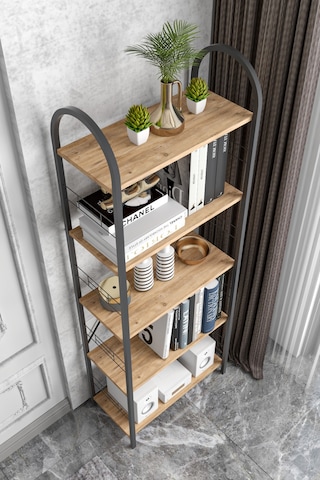 Storeşahin Metal Kitaplık Atlantik Çam 180 Cm Shn0720