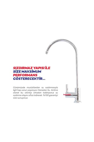 Facuet 304 Paslanmaz Çelik Su Arıtma Cihazları İçin Musluk Standart Gümüş