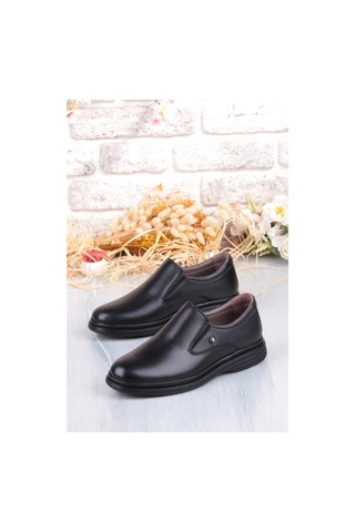 Pierre Cardin 146404 Lastikli Comfy Orijinal Ürün Rahat Yumuşak Hakiki Deri Erkek Ayakkabı Siyah