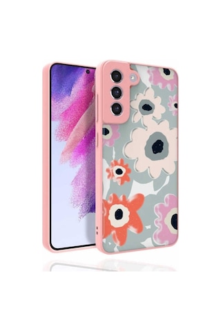 Galaxy S21 Fe Kılıf Desenli Kamera Korumalı Parlak Zore Nora Kapak NO5