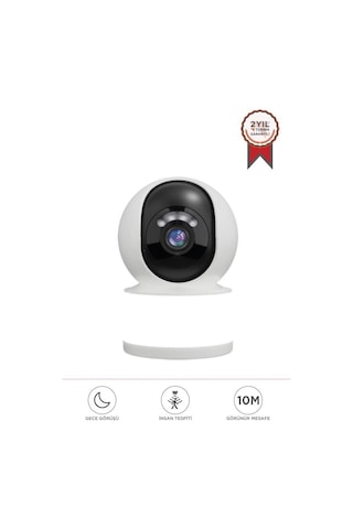 Torima Cmr-31 Beyaz Full Hd Led Aydınlatmalı Wifi Smart Ip Güvenlik Kamerası