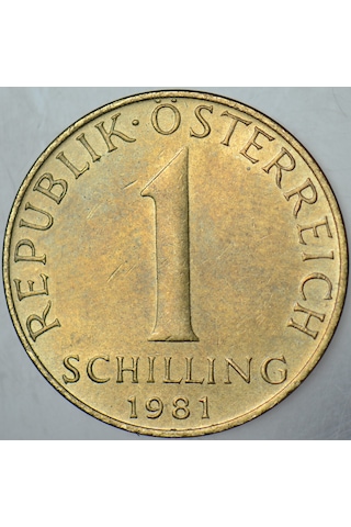 Avusturya 1 Şilin 1981 Çilaltı.
