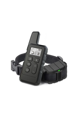 Köpek Eğitim Uzaktan Kumanda Elektrikli Şok Elektronik Yaka   Siyah