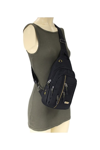 Star Tombis 3473 Kanvas Kumaş Çapraz Askılı Bodybag Çanta Siyah