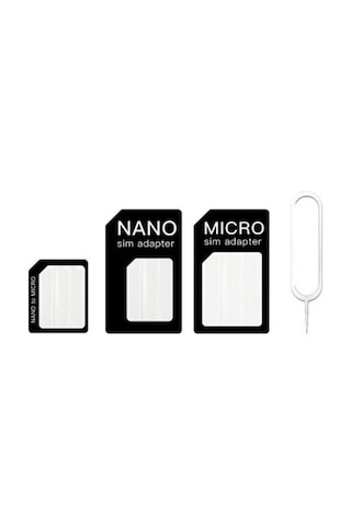 Nano Ve Micro Sim Kartları Için Sim Kartı Adaptörü