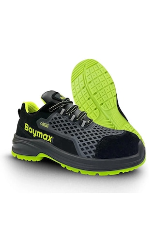 Baymax Bx-12 S1p Çelik Burun+çelik Ara Taban İş Güvenliği Ayakkabısı Siyah