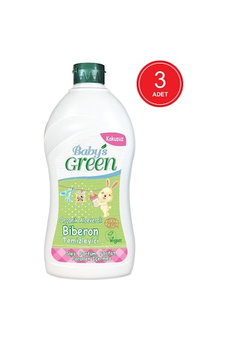 Baby's Green Organik Aloeveralı Kokusuz Biberon Temizleyici 3 x 500 ML