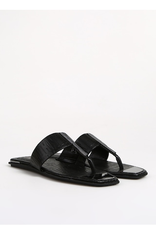 Dkny Siyah Kadın Parmak Arası Terlik K4287301blk