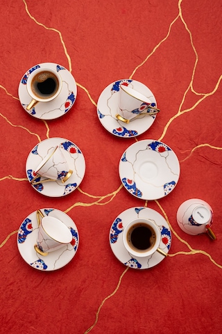 Emsan Kintsugi 6 Kişilik Kahve Fincan Takımı 100 Ml Multicolor