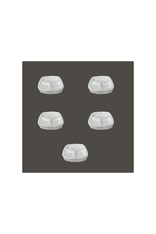 23.5x25 Cm 3 Bölmeli Köpük Tabak, 10 Adetlik Set, 5 Paket 15x9