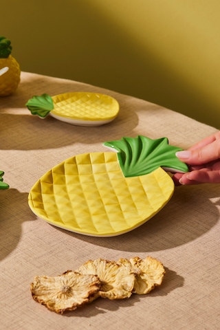 Karaca Pineapple Pasta Tabağı 22 Cm Sarı