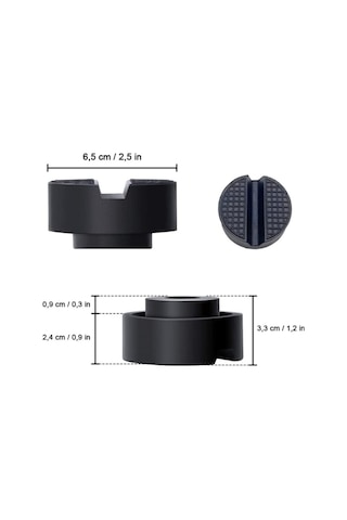 Sones 4pcs Otomobil Evrensel Kriko Braketi Kauçuk Destek Bloğu