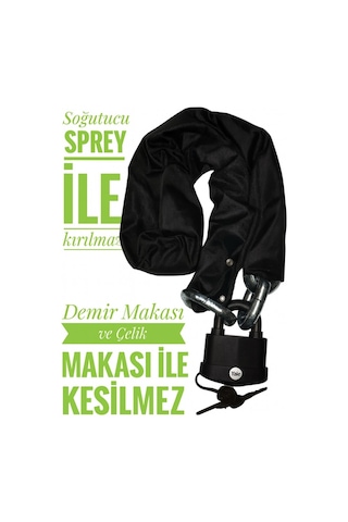 Grade80 G80 8 Mm Çelik Motosiklet Zincir Kilit Yale 1 Metre Güvenli Motor Kilidi Elektirkli Scooter Kilidi