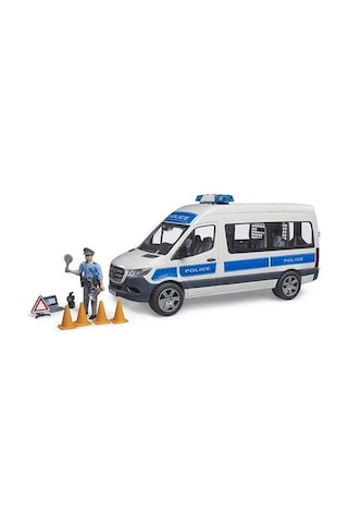 Bruder Mb Sprinter Polis Minibüsü, Sürücüsü Ve Aksesuarları Br02683