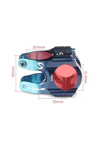 Lunje Bisiklet Boğazı 31.8mm Koyu Mavi -mavi
