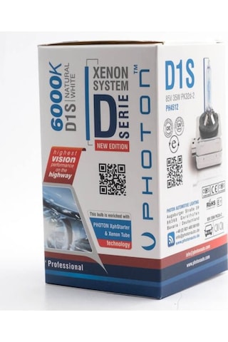 D1s 6000k +%50 Fazla Işık Serisi D1s Xenon Far Ampulü Ph4512