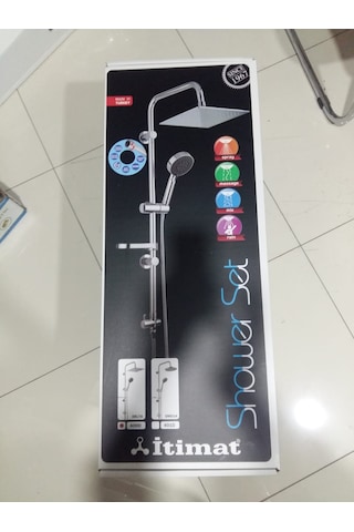 Itimat Delta 400D Robot Duş Seti Çift Başlı Tepe Duş Seti Krom