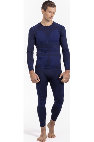 Oıl Company Unisex Hafif Kumaş Yüksek Isı Korumalı Termal İçlik Uzun Kollu Üst Lacivert Lacivert-01