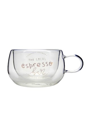 Perotti Double Espresso Çift Cidarlı Desenli Kupa 280 ML