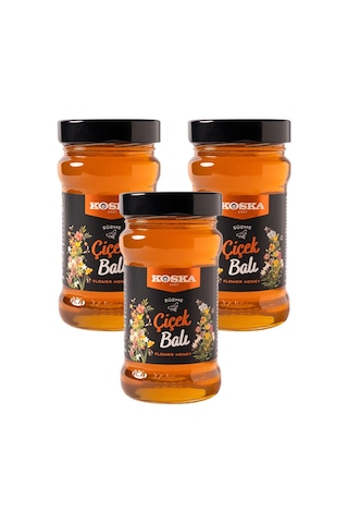 Koska Çiçek Balı 400 Gr Cam X 3 Adet
