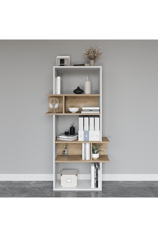 Lagomood İnfy Kitaplık Beyaz Meşe