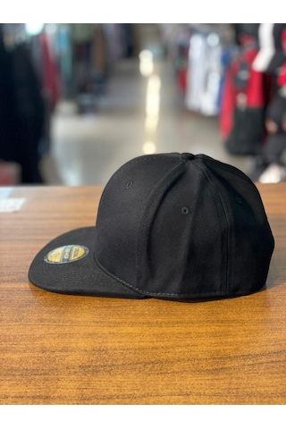 Hiphop Snapback Rapper Basket Siyah Kanvas Cap Şapka Siyah