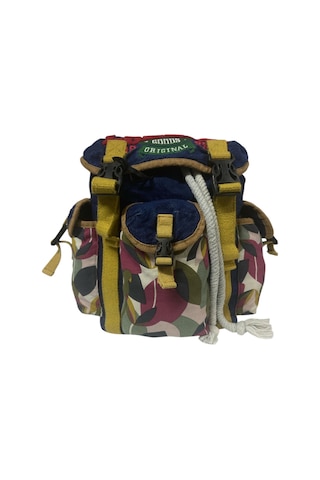 Old Cotton Cargo Kaliteli Tek Gözlü Vintage Disayn Unisex Sırt Günlük Okul Gezi Kamp Trekking Çantası Kc Ahtapot Bag Yeşil