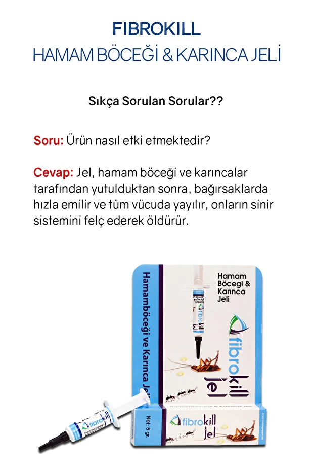 Fibrokill Karınca Ve Hamam Böceği Jeli 5gr 2 Adet