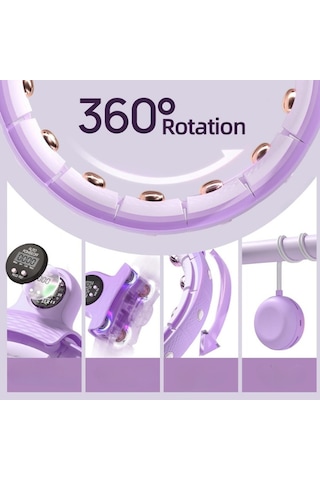 Sayaçlı Hula Hoop Masaj, 24 Parça Çıkarılabilir Pilates 65-110