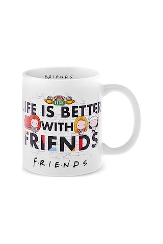 Karaca Friends Real World Beyaz Kupa 320 Ml Beyaz