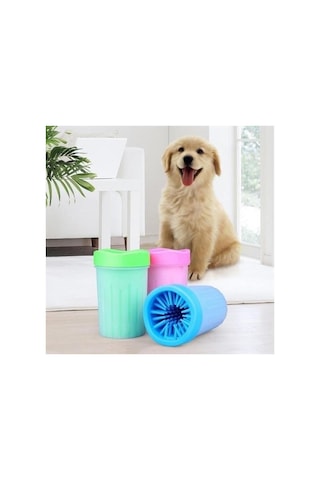 Silikon Jel Fırçalı Ayak Yıkama Kovası, Küçük Köpekler İçin