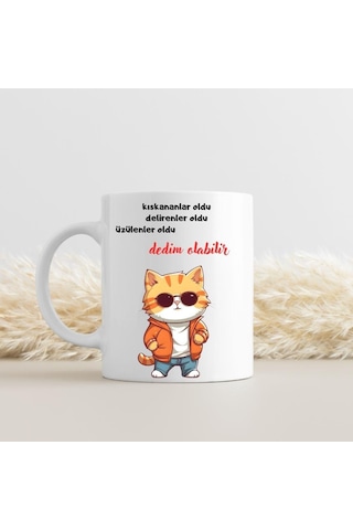 Kıskananlar Oldu Tasarımlı Espirili Kupa Bardak