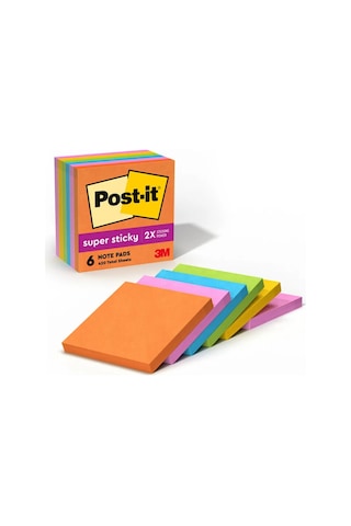Post-it Post-it Çıkartma Seti, 76 X 76 Mm, 4 Blok, 76 X 76 Mm 165806797