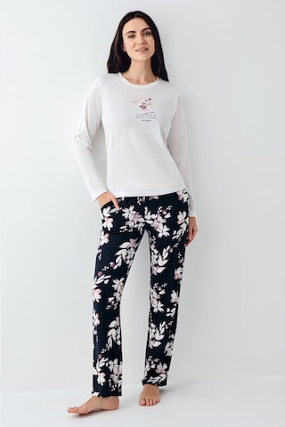 Pierre Cardin Kadın Beyaz Pijama Takımı Pc9106-s-v1 Beyaz