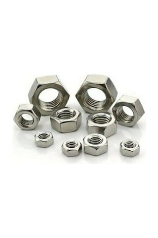 Paslanmaz Krom Somun. M10. 50 Adet. 10mm.