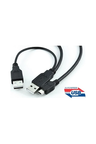 Mini Usb Y Kablo 5 Pin Harici Hdd Kablosu Usb 2.0
