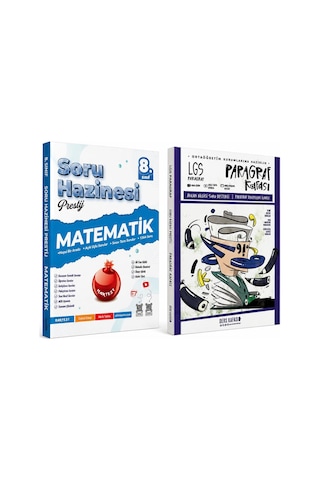 Nartest Yayınları 8.sınıf Matematik Soru Hazinesi Ve Ders Kafası 8.sınıf Paragraf Soru Bankası Seti 2 Kitap
