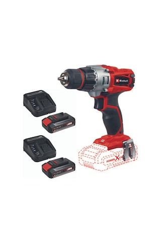 Einhell TE-CD 18/2 li Akülü Matkap Vidalama 2x2.5 Çift Akülü Set