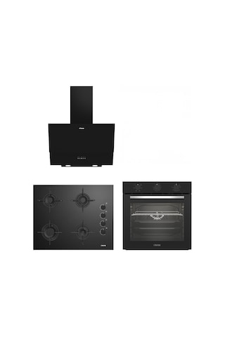 Altus ALA 321 B - ALA 159 GB  - ALA 535 B + Siyah Cam Ankastre Set