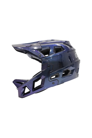 İmpact Stroke Mavi Mor Sefefli 59-61cm L Fullface Bisiklet Kaskı