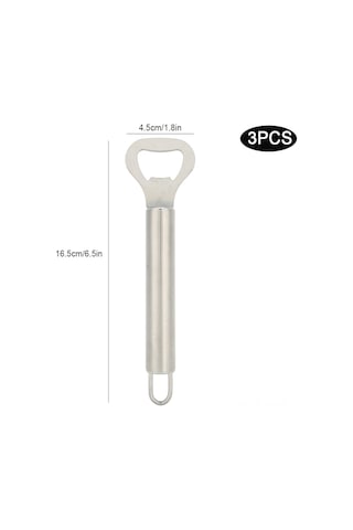 Honmex 3 Adet Mini Taşınabilir Paslanmaz Çelik Manüel Bira Kapağı Açıcı Pratik Mutfak Aleti