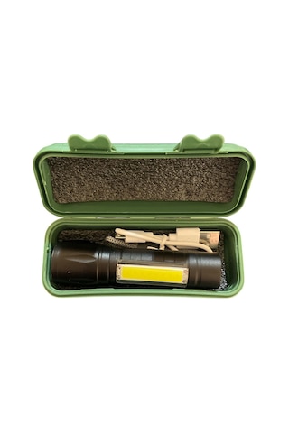 Klaus Led El Feneri Kutu+usb Şarj Kablo 3+1 W-400mah Lı-on Batary
