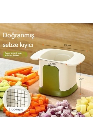 Çok Özellikli Sebze Doğrayıcı-beyaz Beyaz