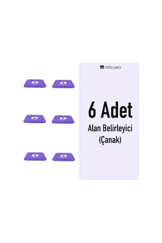 Alan Belirleyici Çanak Antrenman Çanağı 6 Adet Mor