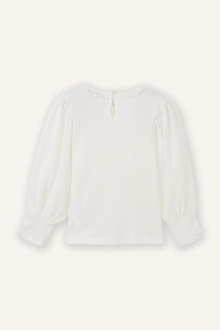 Defacto Balloon Fıt Bisiklet Yaka Tişört Kız Bebek H2718a526sper99 Ekru-er99