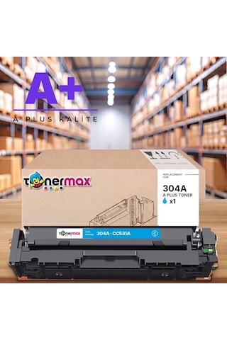 Hp 304a Cc531a Mavi Uyumlu Toner A Plus / Color Laserjet Cp2025 / Cm2320